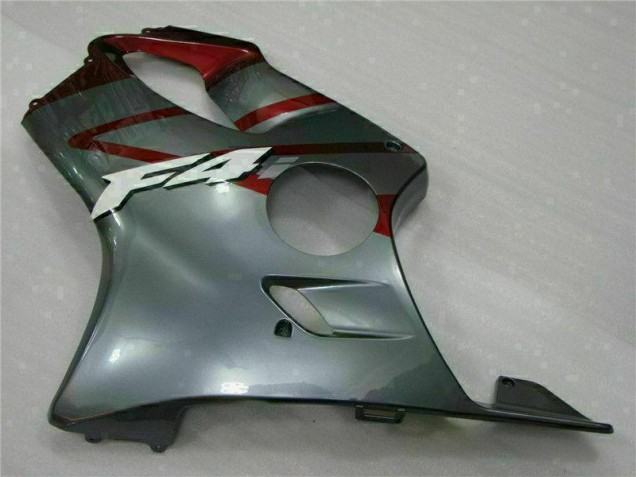 Rosso Argento Kit Completo Carenatura Moto ABS Honda CBR 600 F4i 2001-2003 Rosso Argento Kit Completo Carenatura Moto ABS Honda CBR 600 F4i 2001-2003