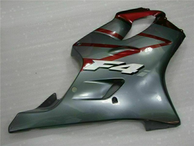 Rosso Argento Kit Completo Carenatura Moto ABS Honda CBR 600 F4i 2001-2003 Rosso Argento Kit Completo Carenatura Moto ABS Honda CBR 600 F4i 2001-2003