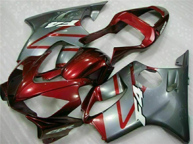 Rosso Argento Kit Completo Carenatura Moto ABS Honda CBR 600 F4i 2001-2003 Rosso Argento Kit Completo Carenatura Moto ABS Honda CBR 600 F4i 2001-2003