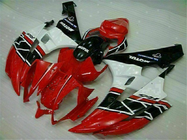 Rosso Bianco ABS Kit Carenatura Moto Yamaha R6 2006-2007 Rosso Bianco ABS Kit Carenatura Moto Yamaha R6 2006-2007