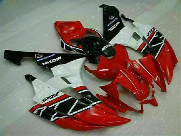 Rosso Bianco ABS Kit Carenatura Moto Yamaha R6 2006-2007 Rosso Bianco ABS Kit Carenatura Moto Yamaha R6 2006-2007