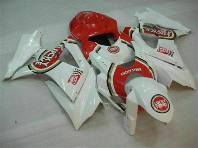 Rosso Bianco ABS Moto Plastica & Carena Suzuki GSXR 1000 K7 2007-2008 Rosso Bianco ABS Moto Plastica & Carena Suzuki GSXR 1000 K7 2007-2008