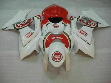 Rosso Bianco ABS Moto Plastica & Carena Suzuki GSXR 1000 K7 2007-2008
