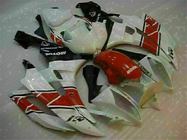 Rosso Bianco ABS Plastica Moto & Carenatura Moto Yamaha R6 2006-2007 Rosso Bianco ABS Plastica Moto & Carenatura Moto Yamaha R6 2006-2007