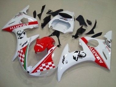 Rosso Bianco ABS Plastica Moto Yamaha R6 2003-2005