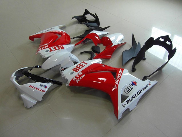 Rosso Bianco BEET Carene Moto Kawasaki ZX 250R 2008-2012 Rosso Bianco BEET Carene Moto Kawasaki ZX 250R 2008-2012