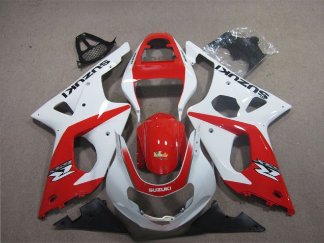 Rosso Bianco Carene Moto Suzuki GSXR 1000 K3 2003-2004