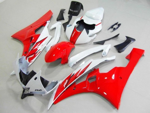 Rosso Bianco Carrozzeria Moto & Carena Moto Yamaha R6 2006-2007 Rosso Bianco Carrozzeria Moto & Carena Moto Yamaha R6 2006-2007