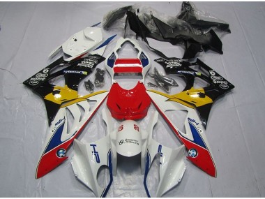Rosso Bianco Giallo Carene Moto BMW S1000RR 2009-2014