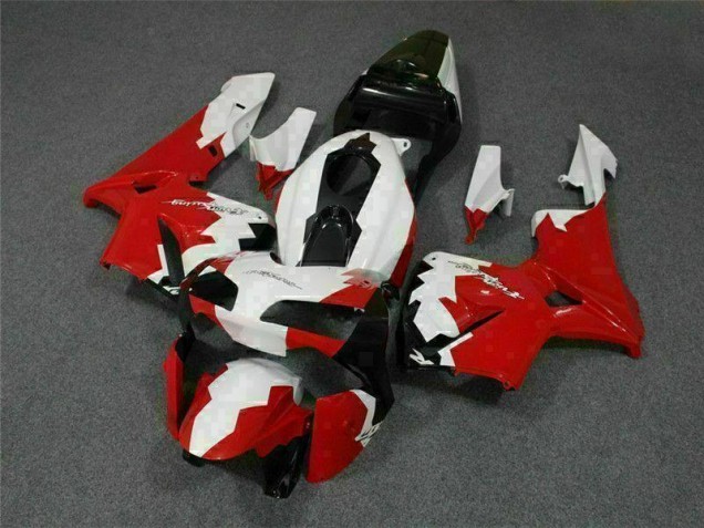 Rosso Bianco Kit Carenatura Moto Completa Honda CBR 600 RR 2003-2004 Rosso Bianco Kit Carenatura Moto Completa Honda CBR 600 RR 2003-2004