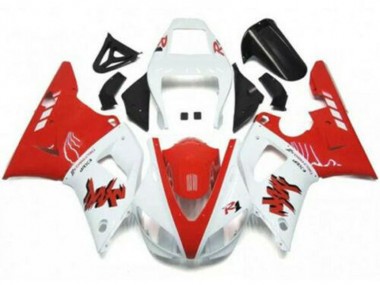 Rosso Bianco Kit Carene Moto Completa Yamaha R1 1998-1999