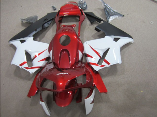 Rosso Bianco Kit Carene Moto Honda CBR 600 RR 2003-2004 Rosso Bianco Kit Carene Moto Honda CBR 600 RR 2003-2004