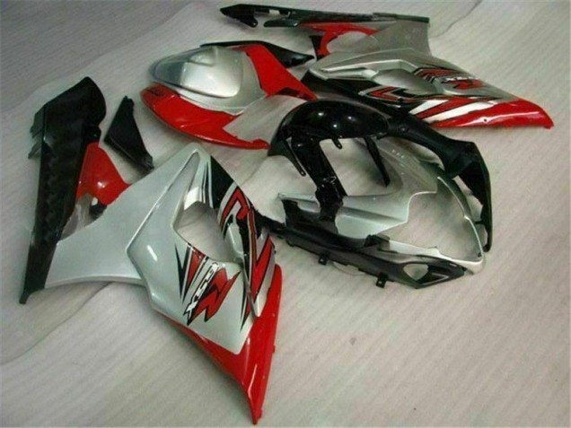 Rosso Bianco Kit Carene Suzuki GSXR 1000 K5 2005-2006 Rosso Bianco Kit Carene Suzuki GSXR 1000 K5 2005-2006