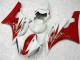 Rosso Bianco Kit Completo Carenatura Moto ABS Yamaha R6 2006-2007 Rosso Bianco Kit Completo Carenatura Moto ABS Yamaha R6 2006-2007