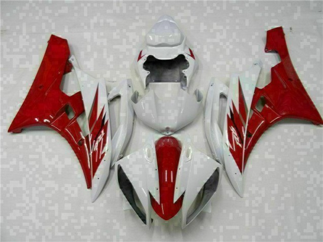 Rosso Bianco Kit Completo Carenatura Moto ABS Yamaha R6 2006-2007 Rosso Bianco Kit Completo Carenatura Moto ABS Yamaha R6 2006-2007