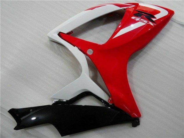 Rosso Bianco Kits Carenatura Moto Iniezione Suzuki GSXR 600 / 750 K6 2006-2007 Rosso Bianco Kits Carenatura Moto Iniezione Suzuki GSXR 600 / 750 K6 2006-2007