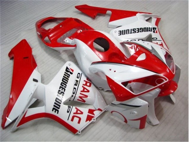 Rosso Bianco Kits Carene Moto & Plastica Moto Honda CBR 600 RR 2005-2006 Rosso Bianco Kits Carene Moto & Plastica Moto Honda CBR 600 RR 2005-2006