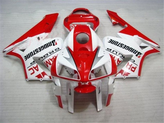 Rosso Bianco Kits Carene Moto & Plastica Moto Honda CBR 600 RR 2005-2006 Rosso Bianco Kits Carene Moto & Plastica Moto Honda CBR 600 RR 2005-2006