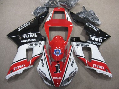 Rosso Bianco Nero 50 Carene Moto Yamaha R1 1998-1999