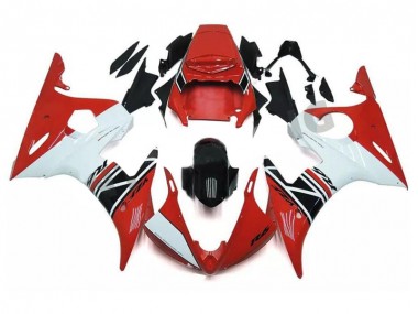 Rosso Bianco Nero ABS Kit Carenatura Moto Yamaha R6 2003-2005