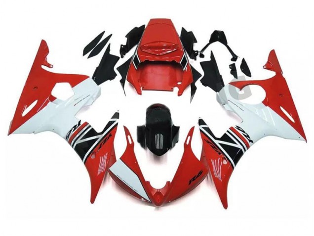 Rosso Bianco Nero ABS Kit Carenatura Moto Yamaha R6 2003-2005 Rosso Bianco Nero ABS Kit Carenatura Moto Yamaha R6 2003-2005