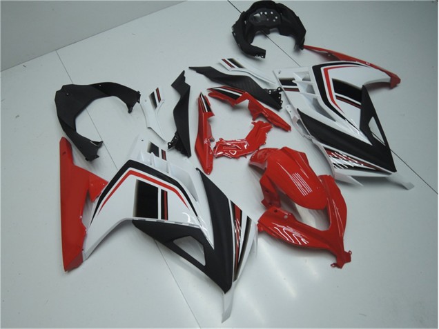 Rosso Bianco Nero Carene Moto Kawasaki EX300 2013-2016 Rosso Bianco Nero Carene Moto Kawasaki EX300 2013-2016