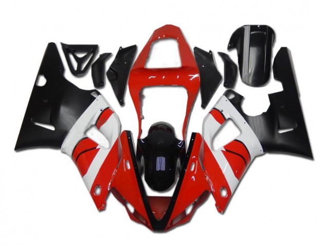Rosso Bianco Nero Carene Moto Yamaha R1 2000-2001 Rosso Bianco Nero Carene Moto Yamaha R1 2000-2001
