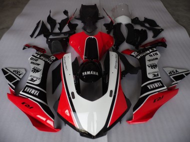 Rosso Bianco Nero Carene Moto Yamaha R1 2015-2019