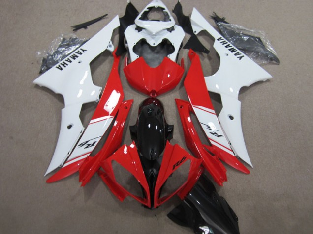 Rosso Bianco Nero Decal Carene Moto Yamaha R6 2008-2016 Rosso Bianco Nero Decal Carene Moto Yamaha R6 2008-2016