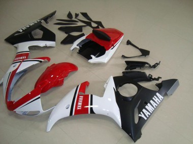 Rosso Bianco Nero Opaco Carene Moto Yamaha R6 2003-2005
