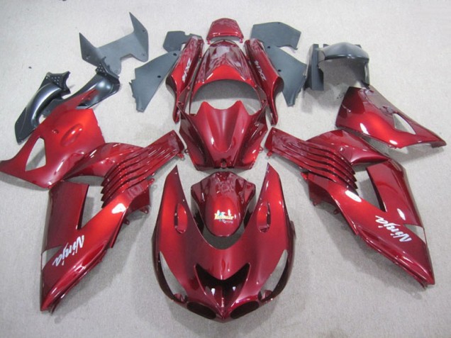 Rosso Bianco Ninja Decal Carene Moto Kawasaki ZX14R ZZR 1400 2006-2011 Rosso Bianco Ninja Decal Carene Moto Kawasaki ZX14R ZZR 1400 2006-2011