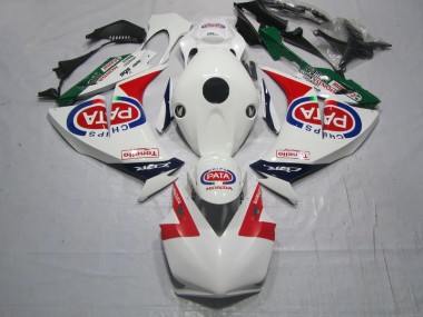 Rosso Bianco PATA Carene Moto & Plastica Moto Honda CBR 1000 RR 2012-2016