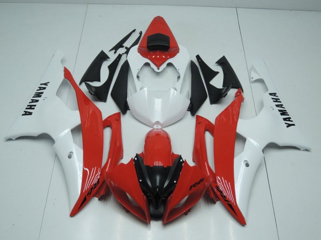 Rosso & Bianco Perla Carene Moto Yamaha R6 2008-2016 Rosso & Bianco Perla Carene Moto Yamaha R6 2008-2016