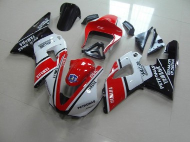 Rosso Bianco Yamalube Corsa Carene Moto Yamaha R1 2000-2001