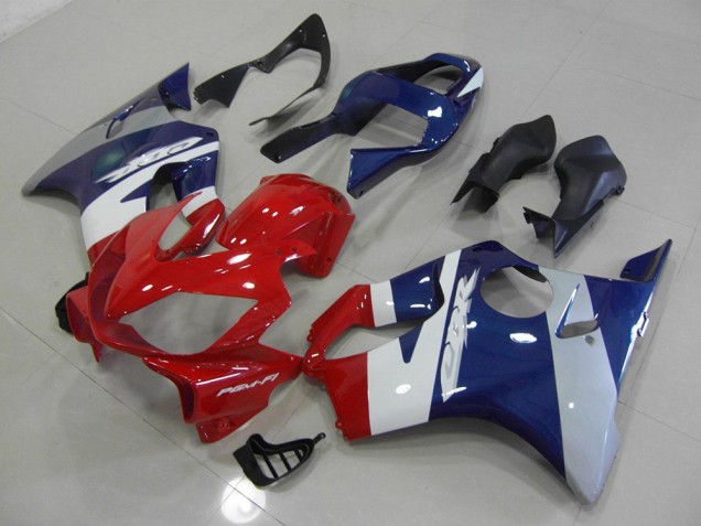 Rosso Blu Argento Carene Moto Honda CBR 600 F4i 2001-2003 Rosso Blu Argento Carene Moto Honda CBR 600 F4i 2001-2003