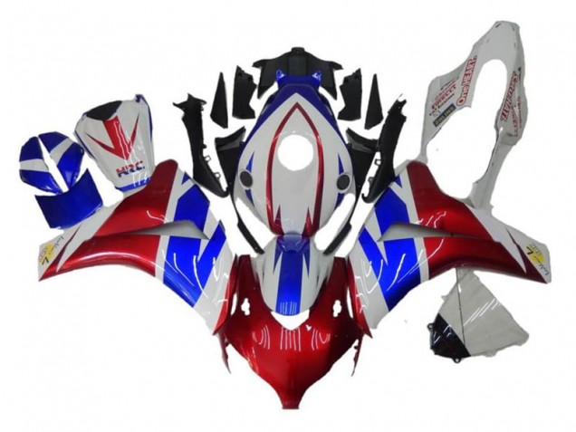 Rosso Blu Bianco Carene Moto Honda CBR 1000 RR 2008-2011 Rosso Blu Bianco Carene Moto Honda CBR 1000 RR 2008-2011
