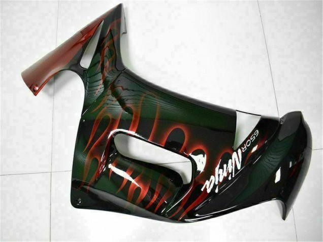 Rosso Fiamma Carene Moto Kawasaki EX650 2006-2008 Rosso Fiamma Carene Moto Kawasaki EX650 2006-2008