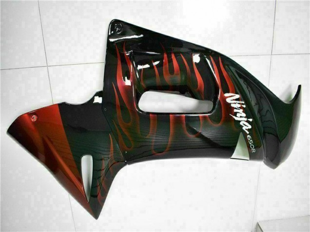 Rosso Fiamma Carene Moto Kawasaki EX650 2006-2008 Rosso Fiamma Carene Moto Kawasaki EX650 2006-2008