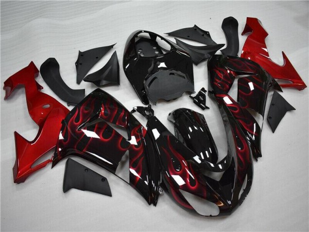 Rosso Fiamma Carene Moto Kawasaki ZX10R 2006-2007