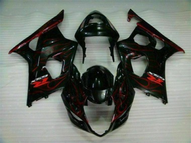 Rosso Fiamma Carene Moto Suzuki GSXR 1000 K3 2003-2004