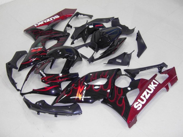 Rosso Fiamma Carene Moto Suzuki GSXR 1000 K5 2005-2006