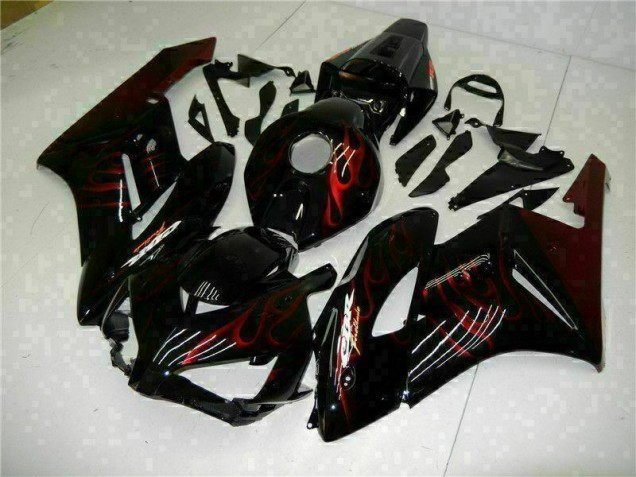 Rosso Fiamma Nero Carene Moto Honda CBR 1000 RR 2004-2005 Rosso Fiamma Nero Carene Moto Honda CBR 1000 RR 2004-2005