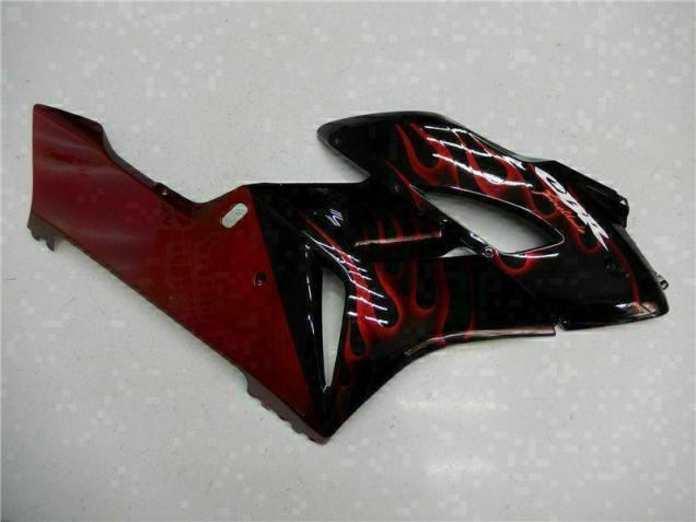 Rosso Fiamma Nero Carene Moto Honda CBR 1000 RR 2004-2005 Rosso Fiamma Nero Carene Moto Honda CBR 1000 RR 2004-2005