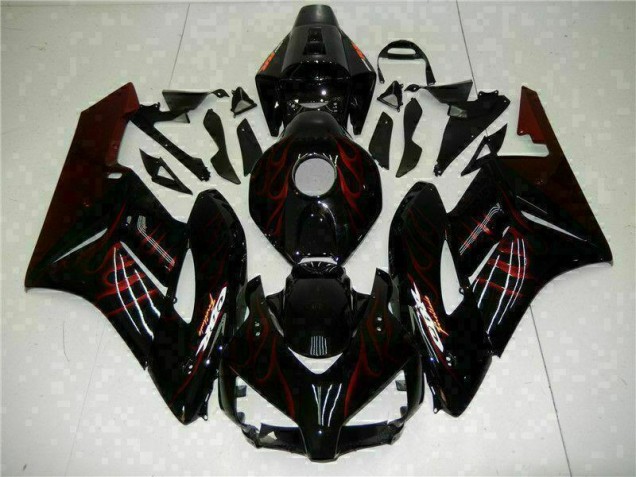 Rosso Fiamma Nero Carene Moto Honda CBR 1000 RR 2004-2005 Rosso Fiamma Nero Carene Moto Honda CBR 1000 RR 2004-2005