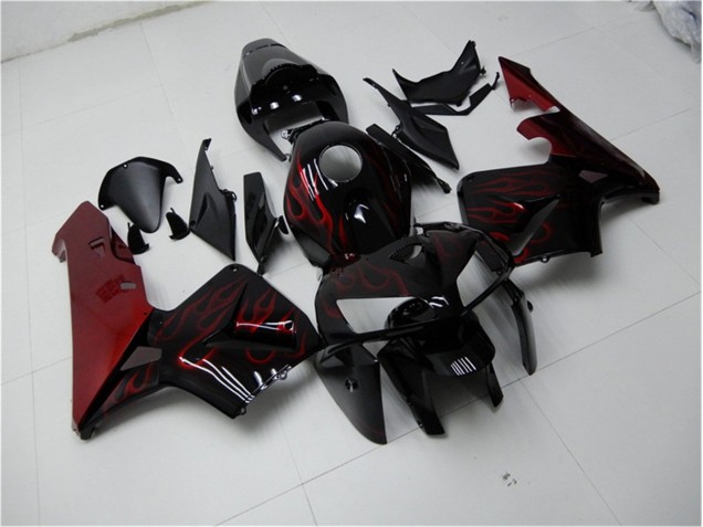 Rosso Fiamma Nero Carene Moto Honda CBR 600 RR 2005-2006 Rosso Fiamma Nero Carene Moto Honda CBR 600 RR 2005-2006