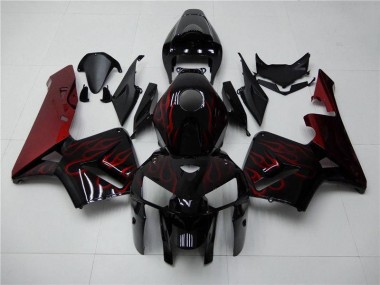 Rosso Fiamma Nero Carene Moto Honda CBR 600 RR 2005-2006