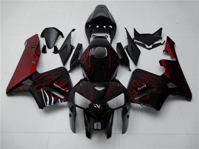 Rosso Fiamma Nero Carene Moto Honda CBR 600 RR 2005-2006 Rosso Fiamma Nero Carene Moto Honda CBR 600 RR 2005-2006