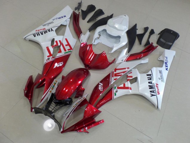 Rosso Fiat Carene Moto Yamaha R6 2006-2007 Rosso Fiat Carene Moto Yamaha R6 2006-2007