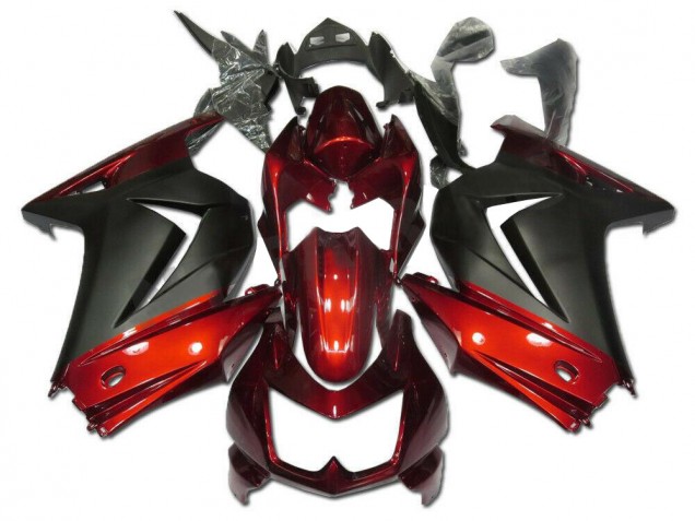 Rosso Grigio Carene Moto Kawasaki EX250 2008-2012 Rosso Grigio Carene Moto Kawasaki EX250 2008-2012