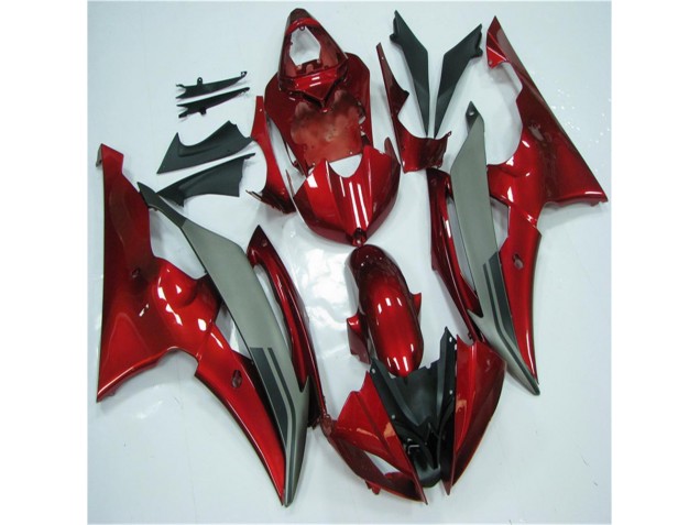 Rosso Grigio Carene Moto Yamaha R6 2008-2016 Rosso Grigio Carene Moto Yamaha R6 2008-2016